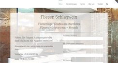 Desktop Screenshot of fliesen-schlagwein.de