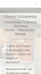 Mobile Screenshot of fliesen-schlagwein.de